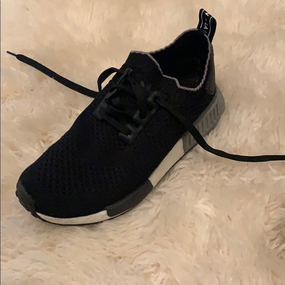 adidas nmd’s black white grey